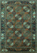 Oriental Turquoise Industrial Rug, urb2412turq