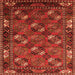 Square Oriental Orange Industrial Rug, urb2412org