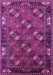 Machine Washable Oriental Purple Industrial Area Rugs, wshurb2412pur