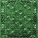 Square Oriental Emerald Green Industrial Rug, urb2412emgrn