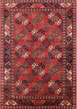 Mid-Century Modern Red Oriental Rug, urb2412