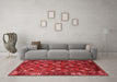 Industrial Red Washable Rugs