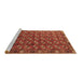 Sideview of Machine Washable Southwestern Brown Country Rug, wshurb2413brn