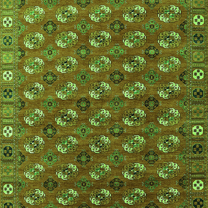 Machine Washable Southwestern Green Country Area Rugs, wshurb2413grn