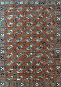 Southwestern Light Blue Country Rug, urb2413lblu