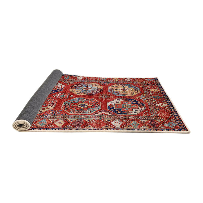 Sideview of Mid-Century Modern Red Oriental Rug, urb2414