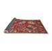 Sideview of Mid-Century Modern Red Oriental Rug, urb2414