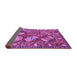 Sideview of Oriental Purple Industrial Rug, urb2414pur