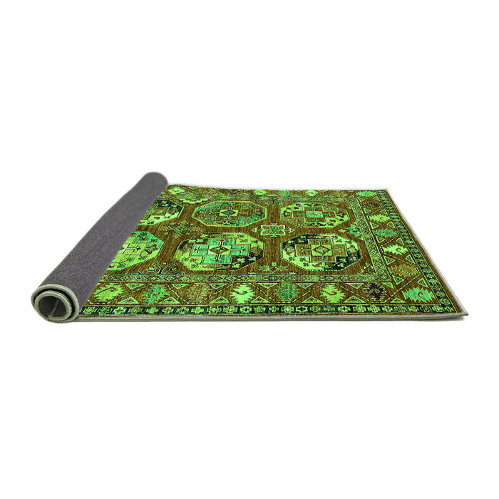 Sideview of Oriental Green Industrial Rug, urb2414grn
