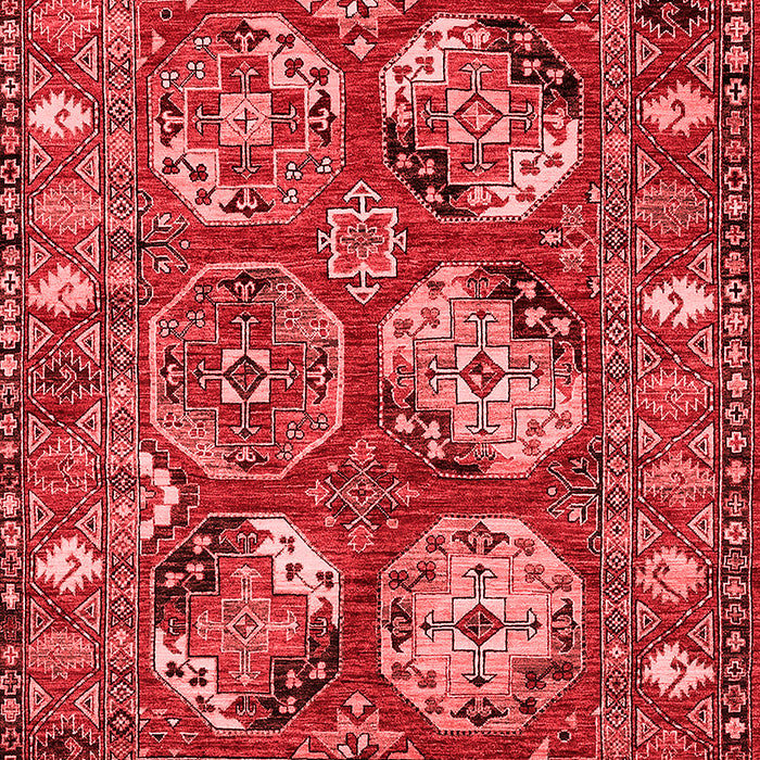 Machine Washable Oriental Red Industrial Rug, wshurb2414red
