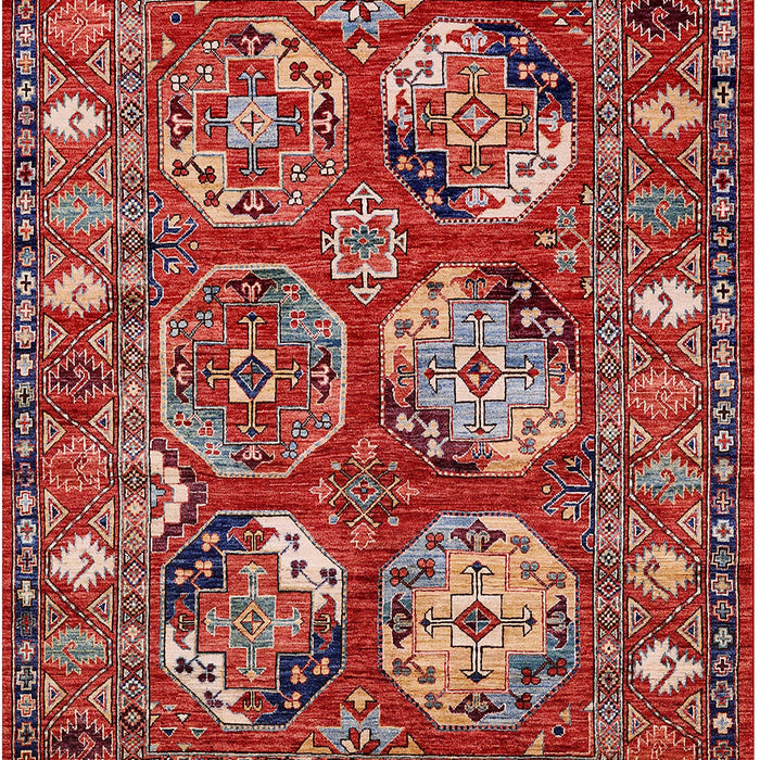 Machine Washable Industrial Modern Tomato Red Rug, wshurb2414