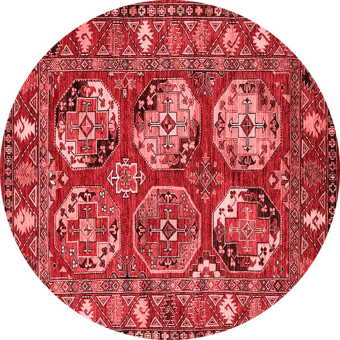 Machine Washable Oriental Red Industrial Rug, wshurb2414red