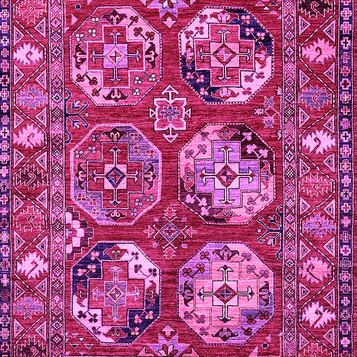 Machine Washable Oriental Pink Industrial Rug, wshurb2414pnk