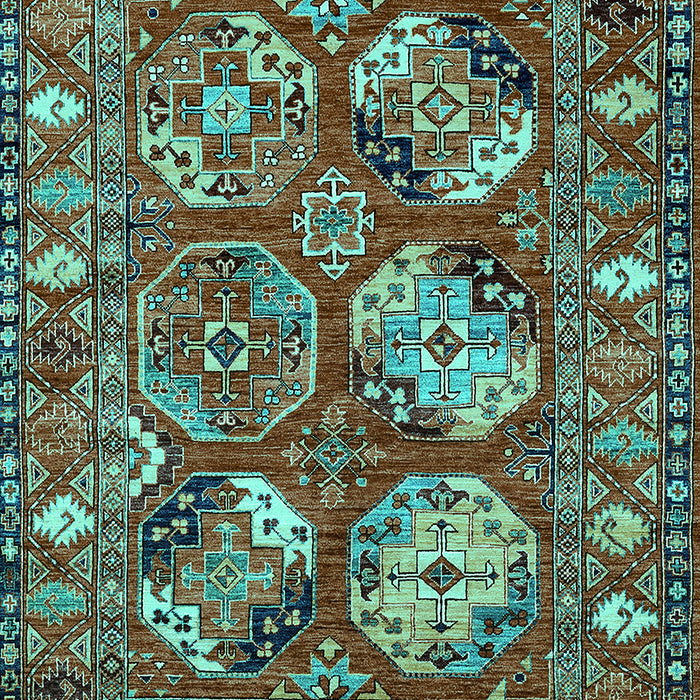 Oriental Turquoise Industrial Rug, urb2414turq