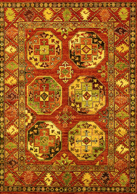 Oriental Yellow Industrial Rug, urb2414yw