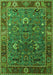 Oriental Green Traditional Rug, urb2415grn