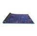 Sideview of Oriental Blue Traditional Rug, urb2415blu