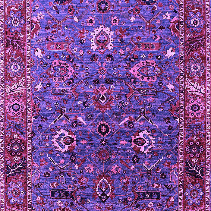 Machine Washable Oriental Purple Traditional Area Rugs, wshurb2415pur