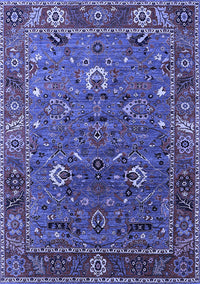 Oriental Blue Traditional Rug, urb2415blu