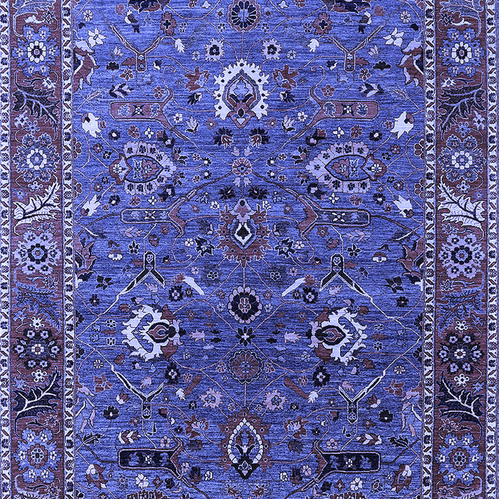 Oriental Blue Traditional Rug, urb2415blu