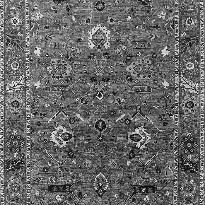 Machine Washable Oriental Gray Traditional Rug, wshurb2415gry
