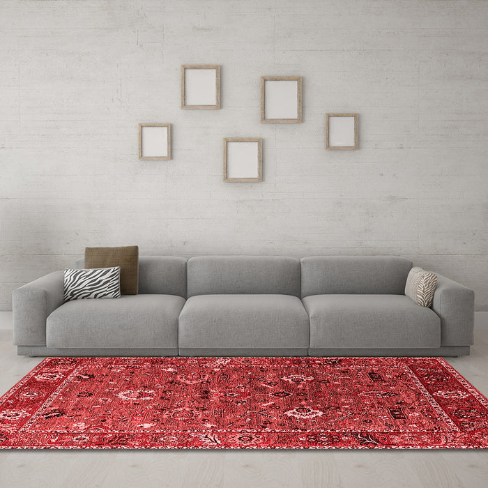 Traditional Red Washable Rugs