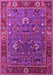 Machine Washable Oriental Pink Traditional Rug, wshurb2415pnk