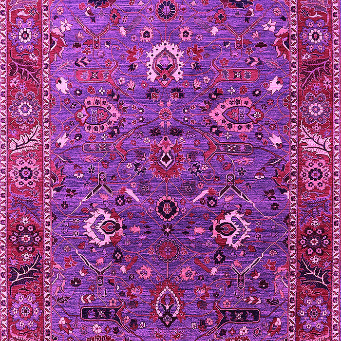 Machine Washable Oriental Pink Traditional Rug, wshurb2415pnk