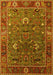 Oriental Yellow Traditional Rug, urb2415yw