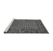 Sideview of Machine Washable Oriental Gray Industrial Rug, wshurb2416gry