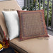 Front View of Mid-Century Modern Urban Square Orange Brown Throw Pillow, 18 inch by 18 inch, pwurb2416
