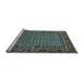 Sideview of Machine Washable Oriental Light Blue Industrial Rug, wshurb2416lblu