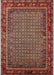 Machine Washable Industrial Modern Orange Brown Rug, wshurb2416