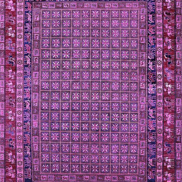 Machine Washable Oriental Purple Industrial Area Rugs, wshurb2416pur