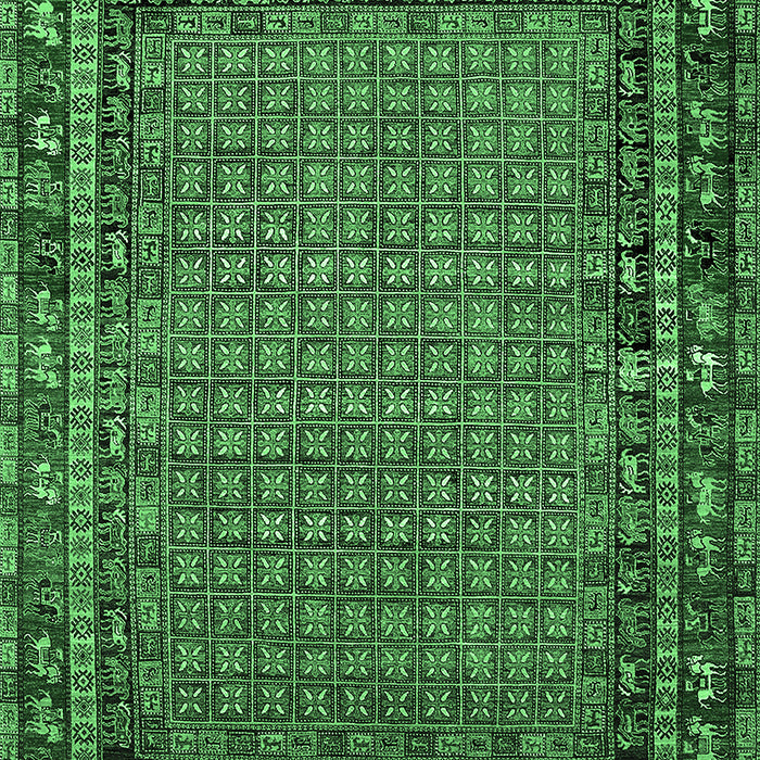 Oriental Emerald Green Industrial Rug, urb2416emgrn