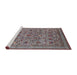 Sideview of Machine Washable Industrial Modern Rosy Brown Pink Rug, wshurb2417