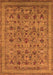 Machine Washable Oriental Orange Industrial Area Rugs, wshurb2417org