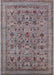 Machine Washable Industrial Modern Rosy Brown Pink Rug, wshurb2417