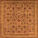 Square Oriental Orange Industrial Rug, urb2417org