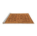 Sideview of Machine Washable Oriental Orange Industrial Area Rugs, wshurb2417org