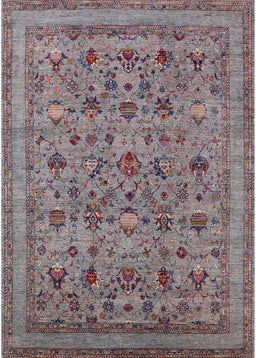 Mid-Century Modern Rosy Brown Pink Oriental Rug, urb2417