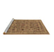 Sideview of Machine Washable Oriental Brown Industrial Rug, wshurb2417brn