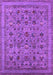 Machine Washable Oriental Purple Industrial Area Rugs, wshurb2417pur