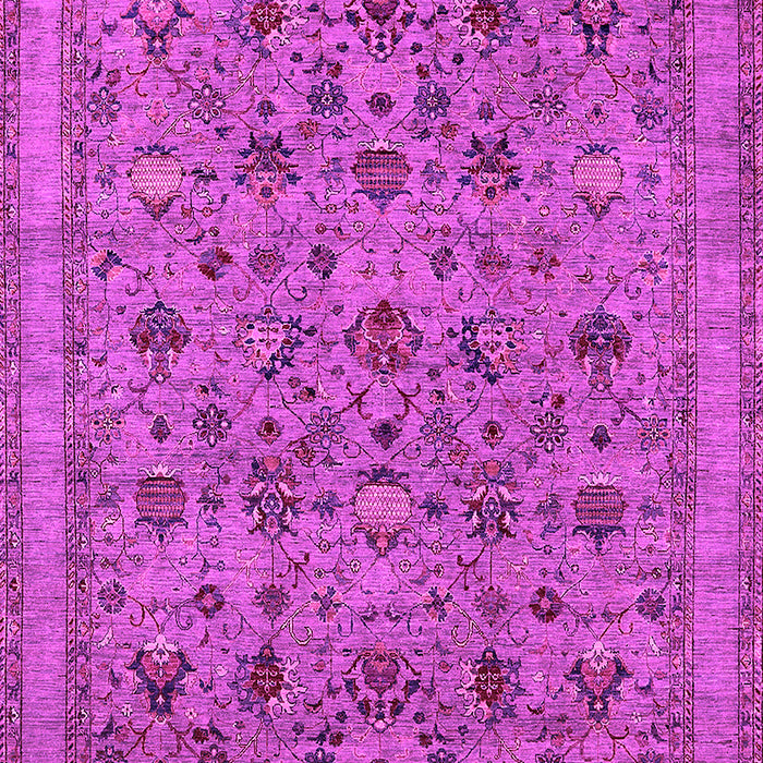 Machine Washable Oriental Pink Industrial Rug, wshurb2417pnk