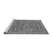 Sideview of Machine Washable Oriental Gray Industrial Rug, wshurb2417gry