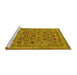 Sideview of Machine Washable Oriental Yellow Industrial Rug, wshurb2417yw