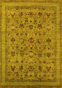 Oriental Yellow Industrial Rug, urb2417yw