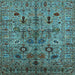 Square Oriental Light Blue Industrial Rug, urb2418lblu