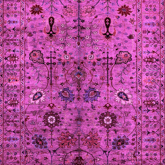 Machine Washable Oriental Pink Industrial Rug, wshurb2418pnk
