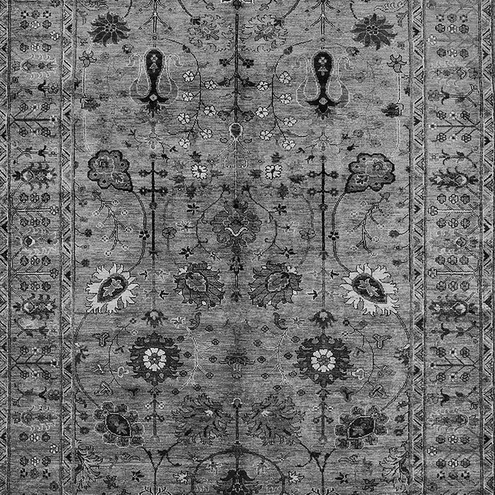 Machine Washable Oriental Gray Industrial Rug, wshurb2418gry